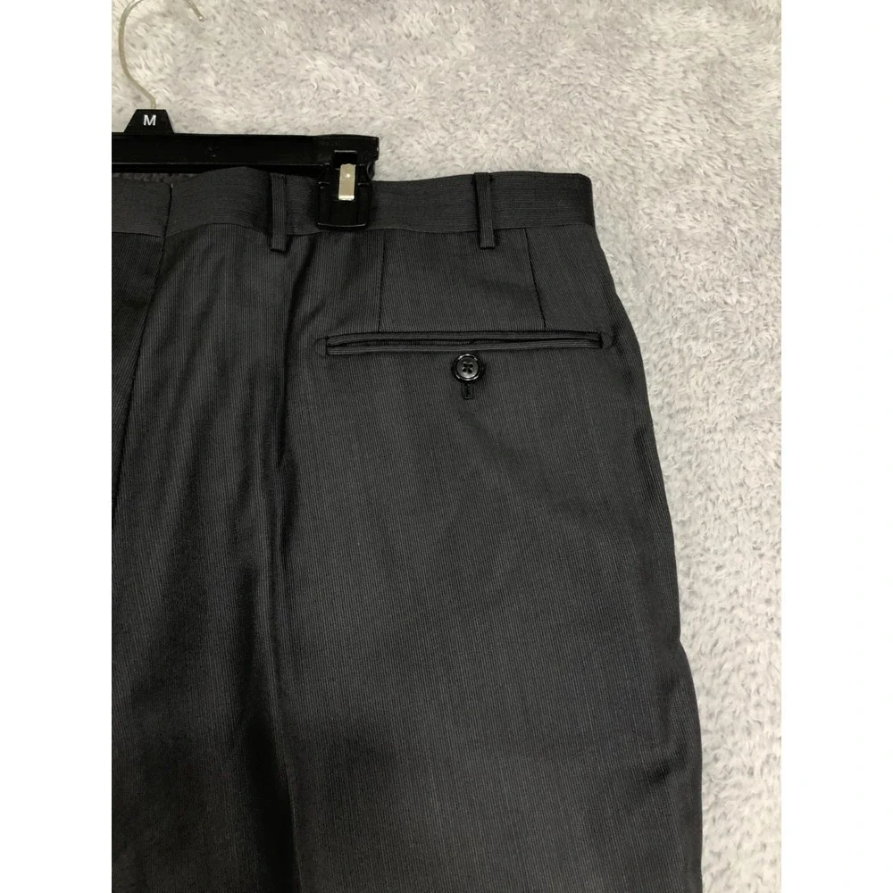 Corneliani Pants Men 36x34 (Tag 54R) 100% Virgin Wool Black
